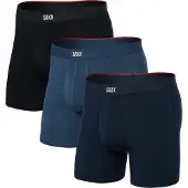Saxx Vibe Xtra Soft Comfort Boxer Brief FLY 3PK dark denim/navy/black (DKD) S