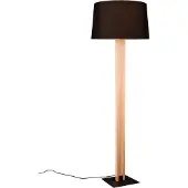TRIO Stehleuchte 150cm mit Holz und Stoffschirm