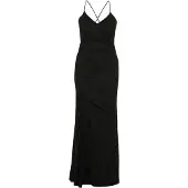 Vera Mont Abendkleid "Abendkleid im Glitzer-Look", Damen, Gr. 36, EURO, schwarz, 81% Polyamid PA. 19% Elasthan EL., Kleider Abendkleid