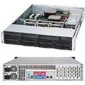 Supermicro 825TQC-R802LPB, Rack, Server, Schwarz, ATX, EATX, Metall, HDD, Netzwerk, Leistung, Stromausfall, System