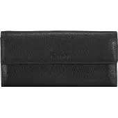 Esquire Leder Geldbörse Primavera Ladies Purse L Black schwarz