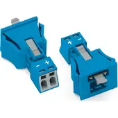 Wago 890-2112 Snap-In-Stecker,2-polig,Kod. I,blau 8902112 - 50 Stück