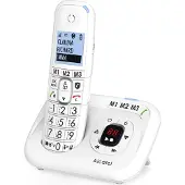 Alcatel XL785 Voice, Analoges/DECT-Telefon, Kabelloses Mobilteil, Freisprecheinrichtung, 100 Eintragungen, Anrufer-Identifikation, Weiß