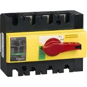 Schneider Electric 28926 Lasttrennsch. INS125,3P, 125A/690V AC/250V DC,Drehantrieb rot/Grund gelb