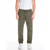 Replay Schlupfhose "Regular Fit", Herren, Gr. 33, Länge 34, grün (pistachio), Obermaterial: 97% Baumwolle, 3% Elasthan, regular fit lang, Hosen Schlupfhose, mit elastischem Bund
