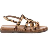 Carmela für Damen. 16239204-LEOPARDO Ledersandalen 162392 braun (40), Wohnung, Schnalle, Lässig, Tierdruck