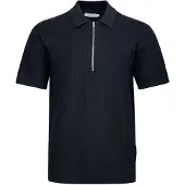 Casual Friday Poloshirt "Poloshirt CFJoe", Herren, Gr. M, blau (schwarz navy), Obermaterial: 100% Baumwolle CO., Shirts Poloshirt