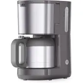 Braun PurShine KF1505GY Kaffeemaschine mit Thermoskanne &amp; OptiBrew-System, Anti-Tropf-Funktion, automatische Sicherheitsabschaltung, 1,2 L Fassungsvermögen (Kanne), 1000 W, grau