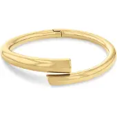 Calvin Klein Armreif "CK SPIRAL", gold (gelbgoldfarben), Armbänder, Damen, 17,5cm, Edelstahl, Armreif