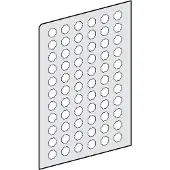 Schneider Electric Bogen m. 66 runden Einlegeschildern, transparent, selbstklebend, neutral ZBY1101