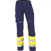 Kübler Hose REFLECTIQ Klasse 1 warngelb/dunkelblau Form 2208 Grösse 26