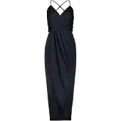 Vera Mont Abendkleid "Abendkleid mit Raffung", Damen, Gr. 38, EURO, blau (night sky), 100% Polyester PES., Kleider Abendkleid