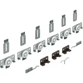 Hettich Möbel-Schiebetürbeschläge-Set, SlideLine 56, für einliegende Türen, 40kg