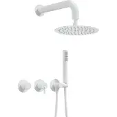 Deante Concealed shower set with overhead shower - with horizontal mixer