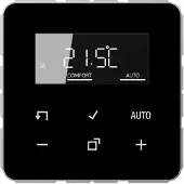 JUNG TRDCD1790SW LB-Management Raumthermostat-Set, Serie CD, schwarz TR D CD 1790 SW