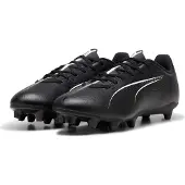 Puma Fußballschuh "ULTRA 5 PLAY FG/AG", Damen, Gr. 45, Textil, schwarz-weiß (schwarz, weiß), Synthetik, Schuhe Fußballschuh, für Rasen- und Kunstrasenplätze
