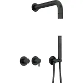 Deante Concealed shower set with hand shower - with horizontal mixer