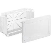 Kaiser 1092-27 Unterputz Universal-Einbaugehäuse, 240 x 142 x 102 mm, mit Mineralfaserplatte 109227 - 10 Stück