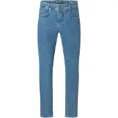 MAC Straight-Jeans "Arne", Herren, Gr. 32, Länge 34, blau (light indigo bleach), Denim/Jeans, Obermaterial: 97% Baumwolle, 3% Elasthan, gerade, Jeans Straight-Jeans, in gepflegter Optik, mit Stretch