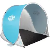 NILS Nc3173 Blau-Graues Pop-Up-Strandzelt Camp
