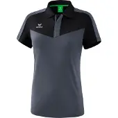 Erima Squad Poloshirt 38 schwarz/slate grey