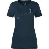 Super.natural W Bergglück Tee blueberry/feather grey (W87) S