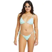 Billabong Bikini-Hose "Happy Dance", Damen, Gr. S, blau, Obermaterial:96% Nylon 4% Elasthan., Badehosen Bikini-Hose