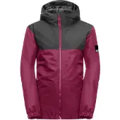 Jack Wolfskin Winterjacke Spirit 2L (wasser- und winddicht, atmungsaktiv, robust) rubinrot Kinder (164-176)