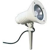 Albert 682183 Spießstrahler Typ Nr. 2183 - Farbe: weiß, für 1 x Lampe 15 W, E27