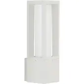 Albert Gartenlampe Oblong 35 cm - weiß