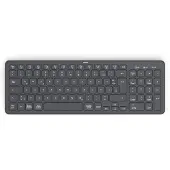 Hama Tastatur "Tastatur WK-300 (kabellos, QUERTZ, Multi-Device)", schwarz, Tastaturen, Tastatur