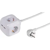 Vivanco Stromkabel Mit 4 Steckdosen + 2 Usb-a-anschlüssen
