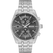BOSS Skytraveller Herrenuhr silber Edelstahl HB1514151