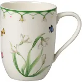 Villeroy & Boch Becher "Becher mit Henkel Colourful Spring 340 ml bunt", bunt, Porzellan, Trinkgefäße, Becher