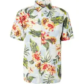 Superdry für Herren. M4010947A Mehrfarbiges Hemd mit Hawaii-Print (M), Lässig, Modal, Kurzarm
