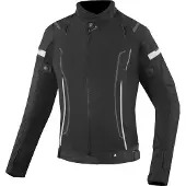 Bogotto Vysio wasserdichte 3in1 Damen Motorrad Textiljacke, schwarz/weiß, 3XL