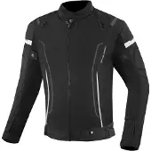 Bogotto Vysio wasserdichte 3in1 Motorrad Textiljacke, schwarz/weiß, 2XL