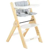 Cangaroo Caramel Weißer 2-in-1 mitwachsender Kinderstuhl