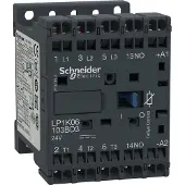 Schneider Electric LP1K06103BD3 Leistungsschütz LP1K 3p, +1S, 2.2 kW, 6 A, 400 V AC3, Spule 24 V DC