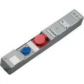 Hager ZAH012L Steckdosenleiste, KVS, 1 x CEE 32A, 1 x Steckdose mit Schutzkontakt
