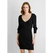 Pepe Jeans für Damen. PL953729 Olaia Kleid schwarz (S), Lässig, Viskose, Langarm
