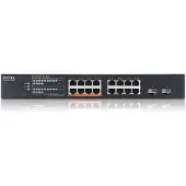 Zyxel XMG1915-18EP, Managed, L2, 2.5G Ethernet (100/1000/2500), Power over Ethernet (PoE), Rack-Einbau
