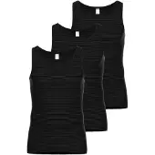 Ammann Unterhemd "Unterhemd Jeans Unterhemden 3P 3er Pack", Herren, Gr. XL, N-Gr, grau (anthrazit), Obermaterial: 75% Baumwolle CO. 25% Polyester PES., Unterhemden Unterhemd