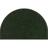 Wash & dry Fußmatte "Halfmoon midnight green", grün, B:55cm H:8mm L:85cm, Polyester, BY KLEEN-TEX, Teppiche, Fußmatte
