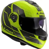 LS2 Helmets LS2 FF908 Strobe II Code Klapphelm, grau/neon-gelb, S (55/56)