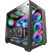 Mars Gaming MCV3, Tower, PC, Schwarz, ATX, EATX, micro ATX, Mini-ITX, Gaming, 16,2 cm