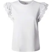 Pepe Jeans für Damen. PL506067 Vic-T-Shirt weiß (XS), Lässig, Baumwolle, Kurzarm