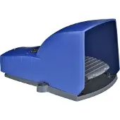 Schneider Electric Electric XPEB311 Fußschalter, Harmony XPE, einfach, Kunststoff, blau, 1-stufig, 2Ö+2S, IP66, mit Schutzhaube