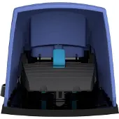 Schneider Electric Electric XPEB611 Fußschalter, Harmony XPE, einfach, Kunststoff, blau, 2-stufig, 2Ö+2S, IP66, mit Schutzhaube
