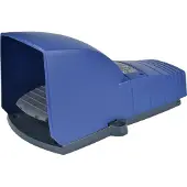 Schneider Electric Electric XPEB510 Fußschalter, Harmony XPE, einfach, Kunststoff, blau, 1-stufig, 1Ö+1S, IP66, mit Schutzhaube, mit Verriegelung